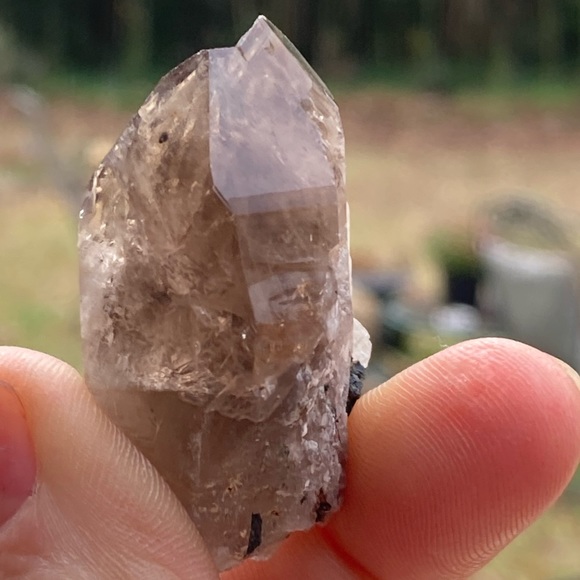 Natural Smoky Quartz Other - Smoky Quartz with Aegirine from Malawi, South Africa